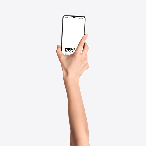 Hand Holding Phone Mockup