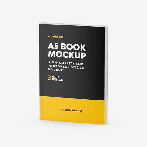 A5 Book Mockup