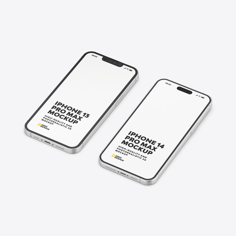 iPhone 13 and iPhone 14 Mockup