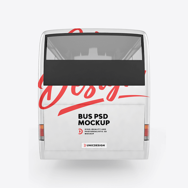 Customizable Bus Mockup Set - Present Your Designs