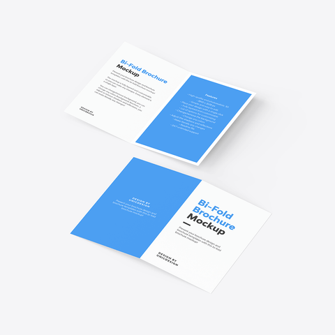 Bi-Fold Brochure Mockup