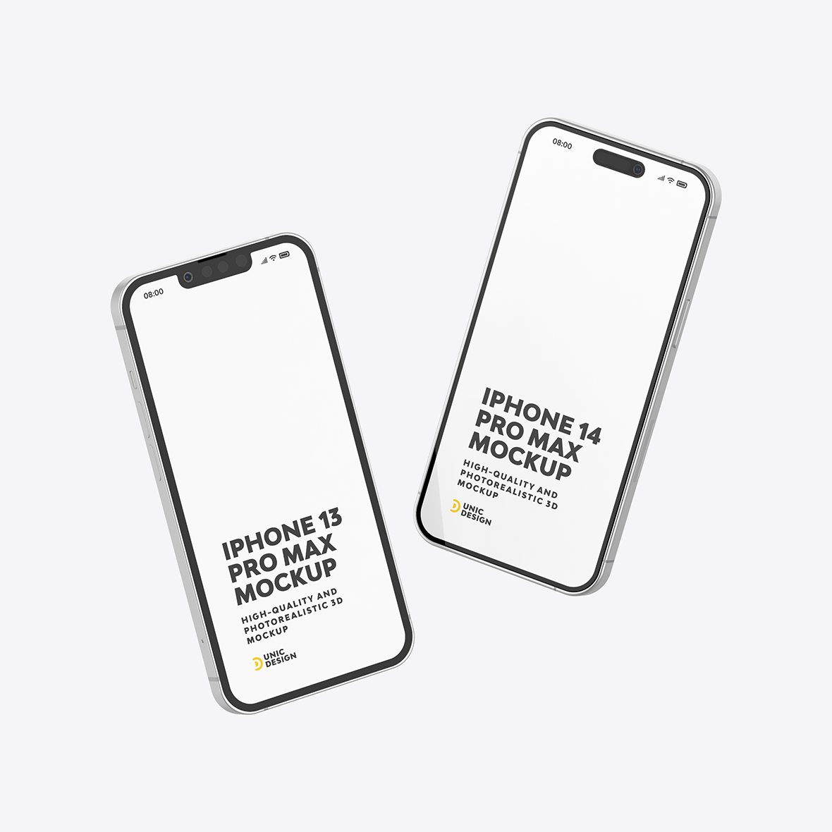 iPhone 13 and iPhone 14 Mockup