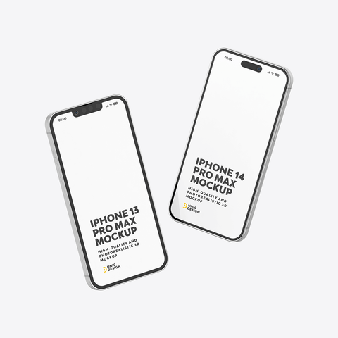 iPhone 13 and iPhone 14 Mockup
