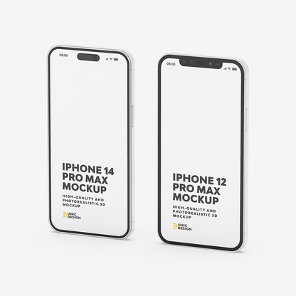 iPhone 12 and iPhone 14 Mockup