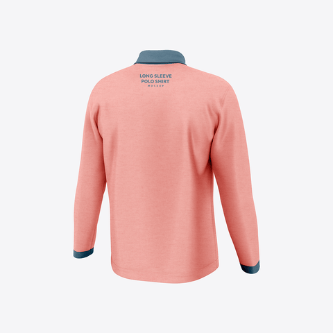 Long Sleeve Polo Shirt Mockup