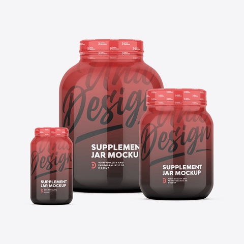 Supplement Jar Mockup