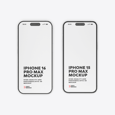 iPhone 15 & iPhone 16 Mockup