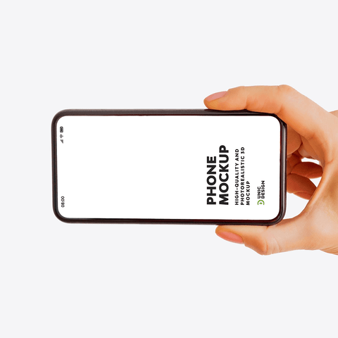 Woman Holding Phone Mockup