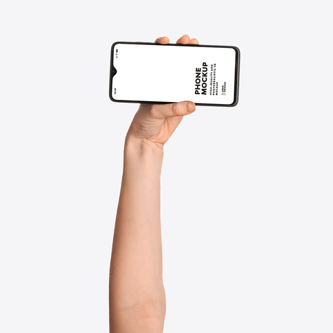 Hand Holding Phone Mockup