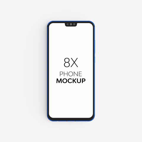 8X Phone Mockup