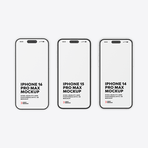 iPhone 14 iPhone 15 iPhone 16 Mockup
