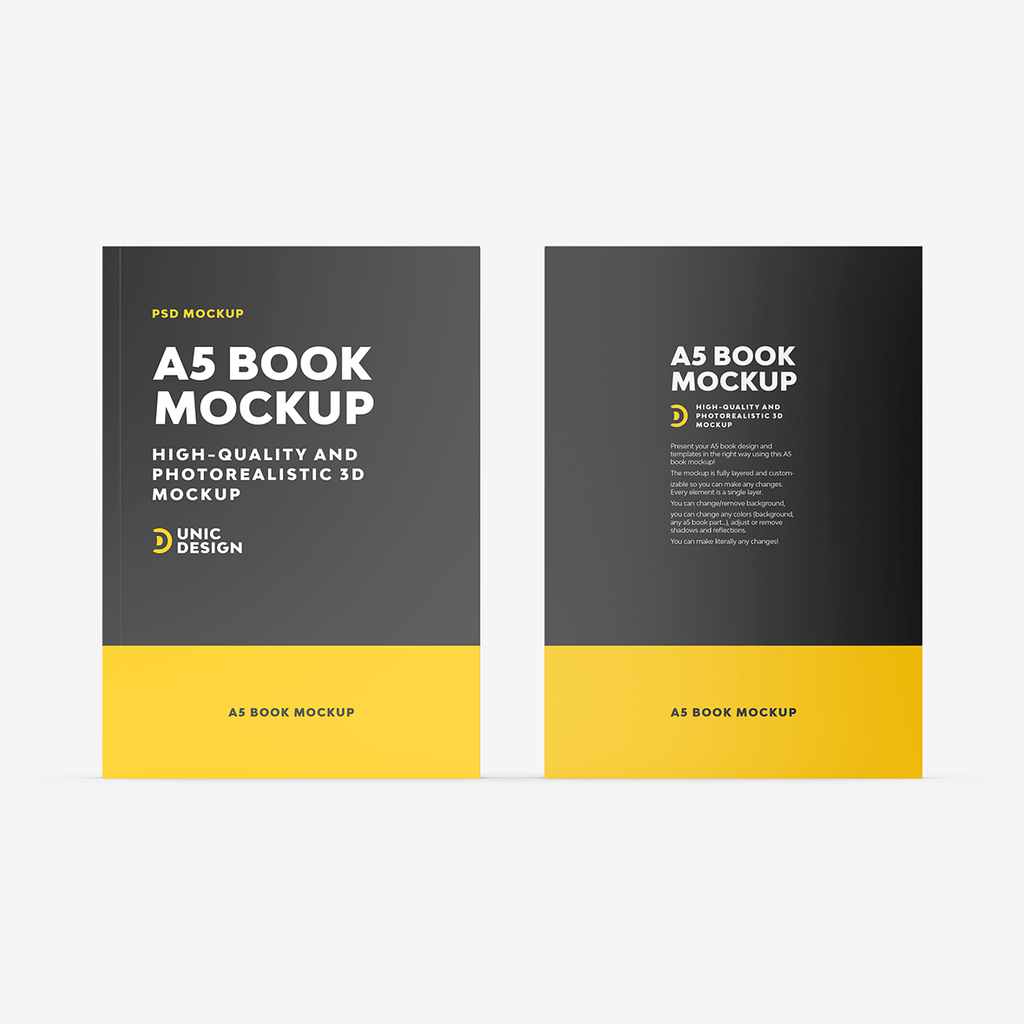 A5 Book Example A5 Book Mockup for Stunning Design Presentation