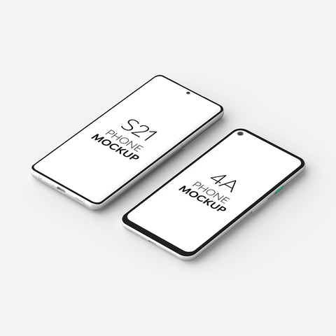 4A Phone & S21 Phone Mockup