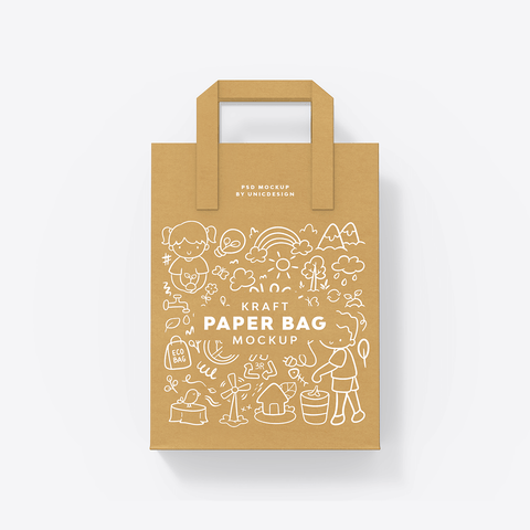 Kraft Paper Bag Mockup