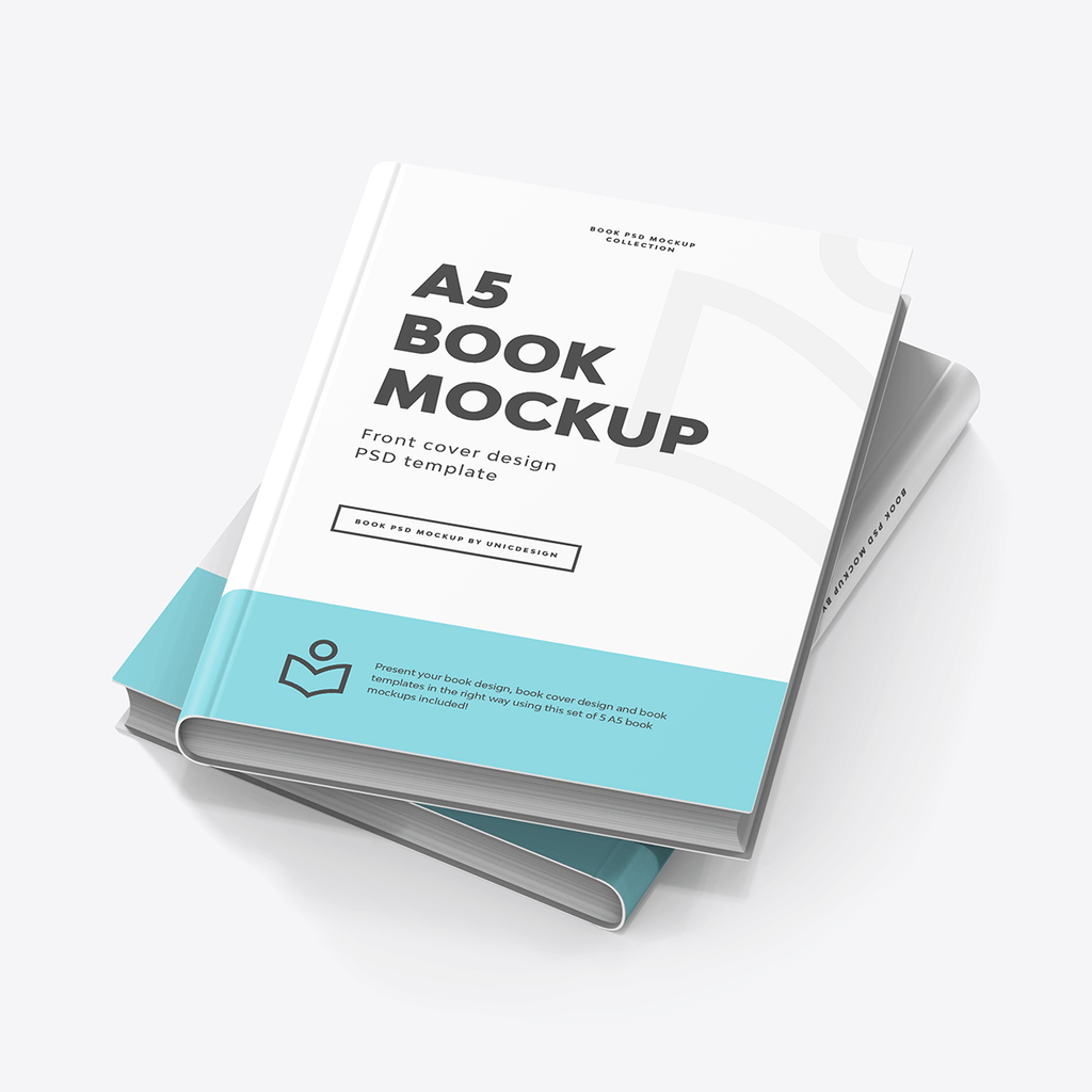 A5 Book Example A5 Book Mockup for Perfect Design Presentations