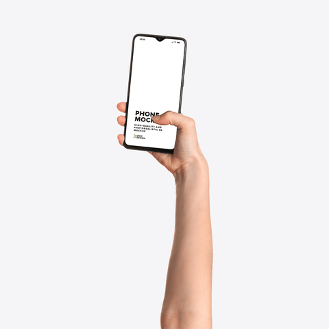 Hand Holding Phone Mockup