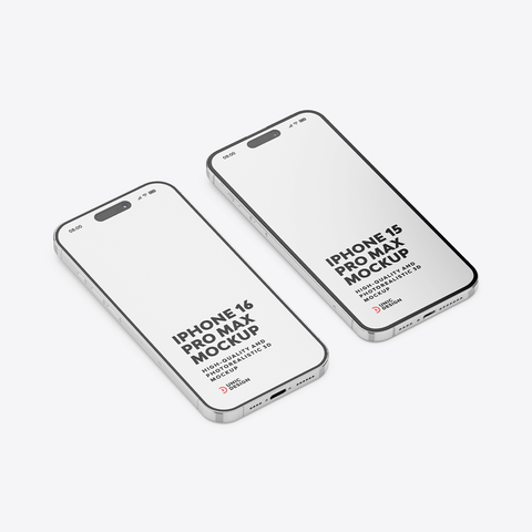 iPhone 15 & iPhone 16 Mockup
