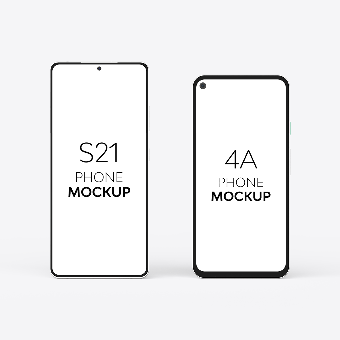 4A Phone & S21 Phone Mockup