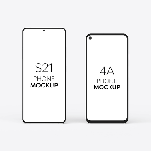 4A Phone & S21 Phone Mockup