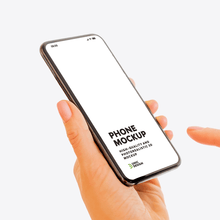 Woman Holding Phone Mockup