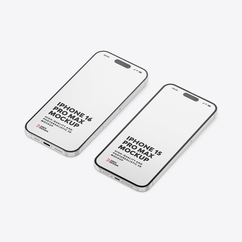 iPhone 15 & iPhone 16 Mockup