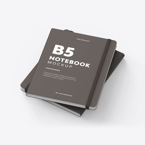B5 Notebook Mockup
