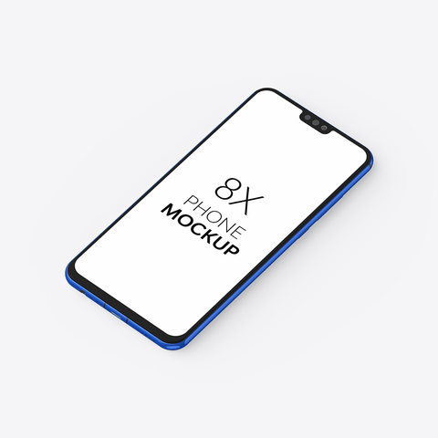 8X Phone Mockup