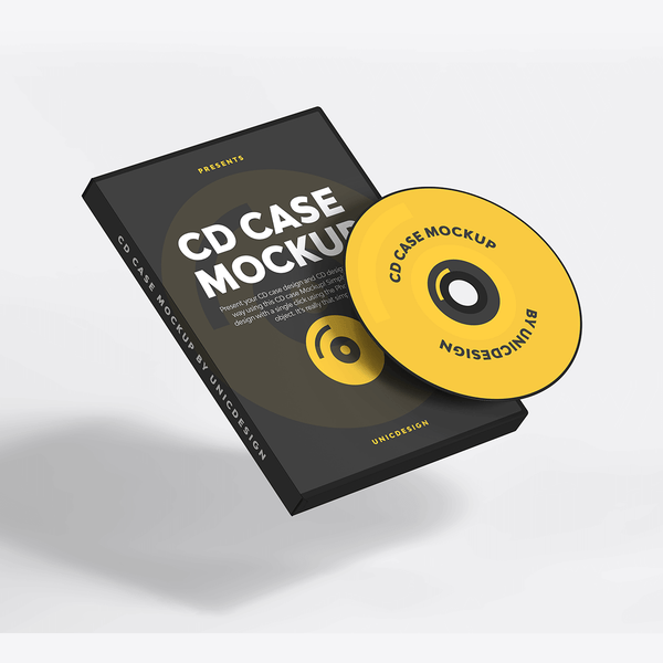 CD Case Mockup for Professional Design Display