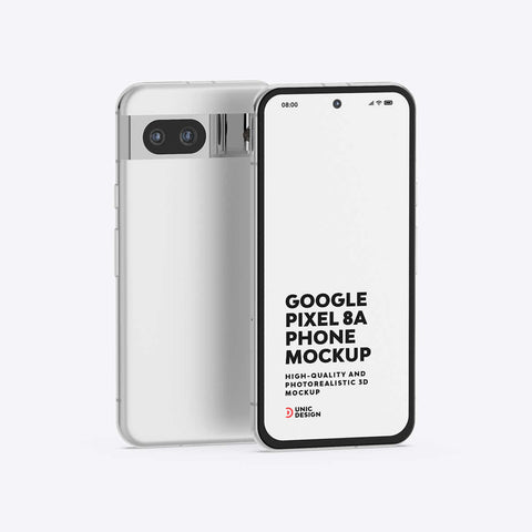 Google Pixel 8A Phone Mockup