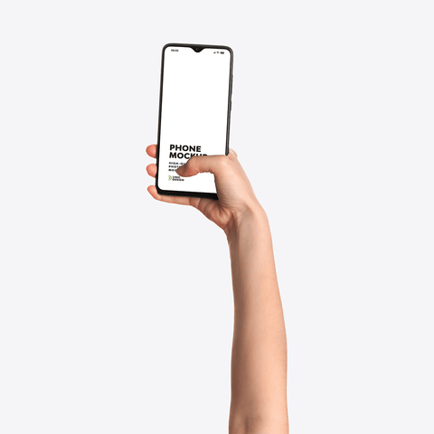 Hand Holding Phone Mockup