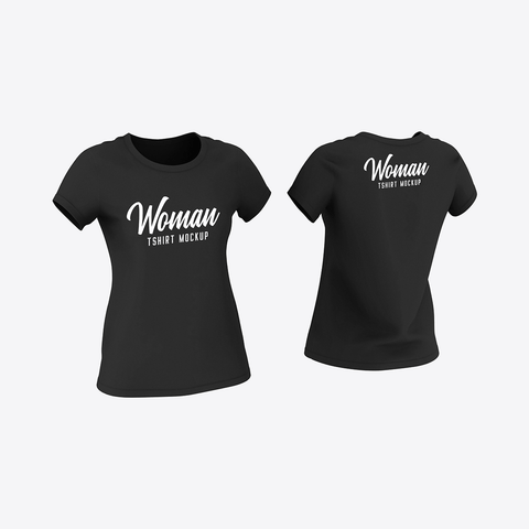 Woman T-shirt Mockup