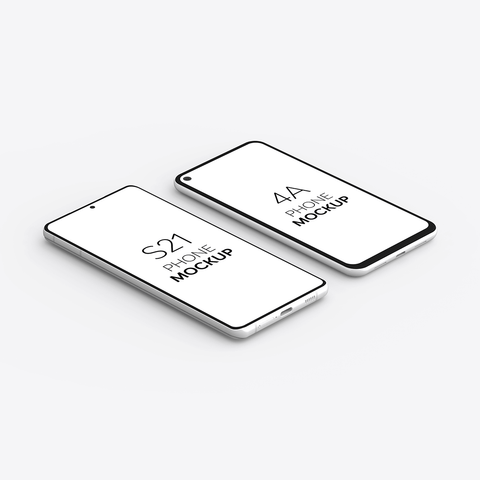 4A Phone & S21 Phone Mockup