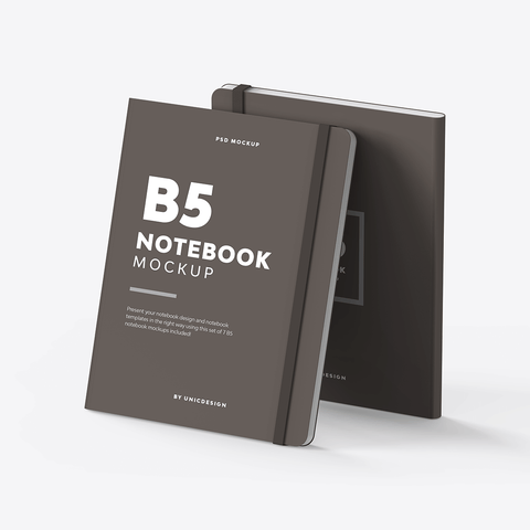 B5 Notebook Mockup
