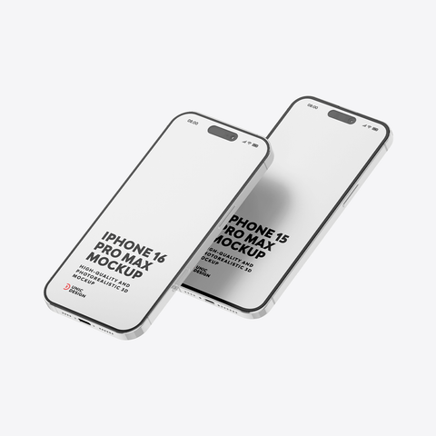iPhone 15 & iPhone 16 Mockup