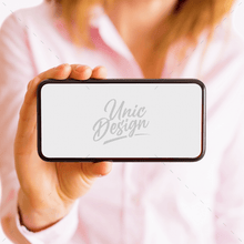 Woman Holding Phone Mockup