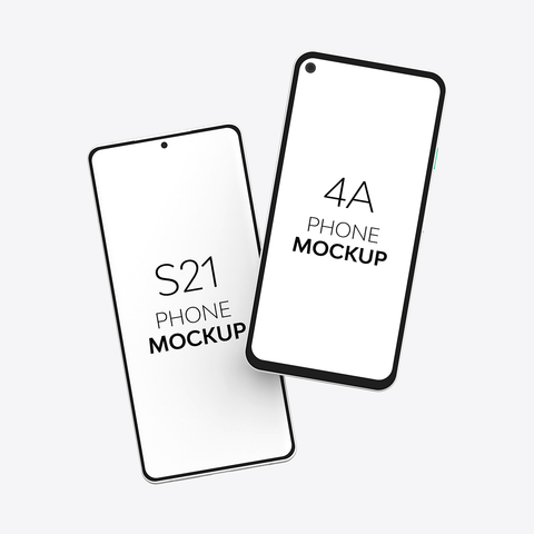 4A Phone & S21 Phone Mockup
