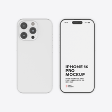 iPhone 16 Pro Mockup - Customizable Design Showcase