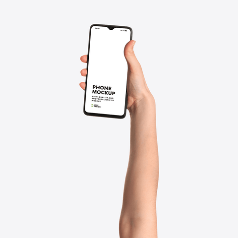 Hand Holding Phone Mockup