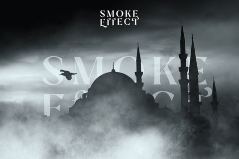 Smoke Photo Effect PSD Template